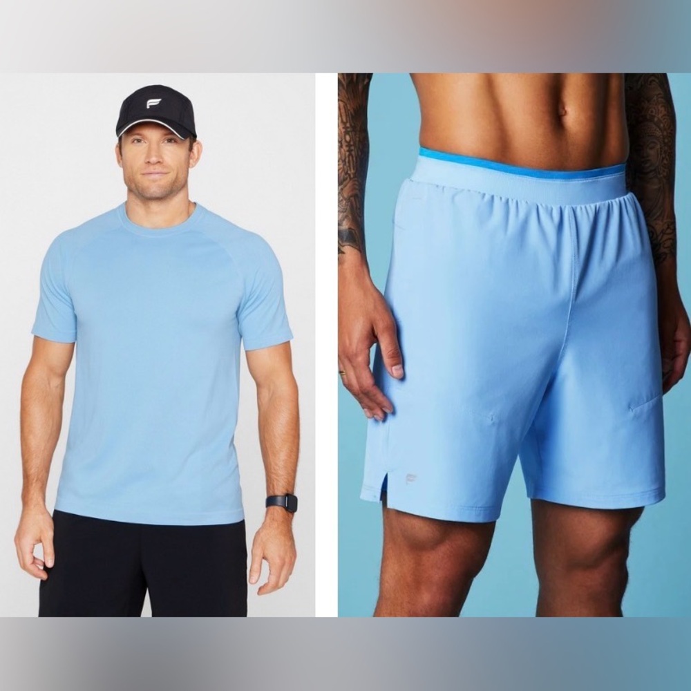 Men’s Fabletics Matching Fit – Size Medium | Bali Blue